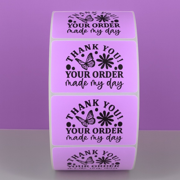 Thank you your order made my day | Cute Small Business Packaging Labels - Picture 7 of 11
